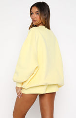 Test Drive Oversized Sweater Lemon
