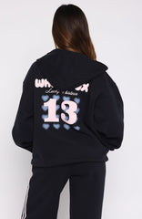 Lucky Thirteen Charise Zip Front Hoodie Navy