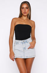 All Your Problems Denim Skort Glacier Blue Wash