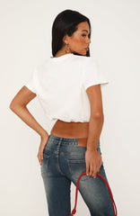 Little Delight Short Sleeve Tee White