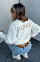 Can't Help Falling Knit Sweater White
