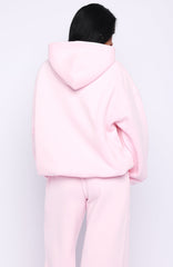Vibe Too High Oversized Hoodie Pink