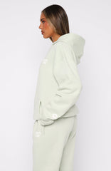 11th Street Keeping It Real Oversized Hoodie Iced Matcha