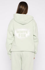 11th Street Keeping It Real Oversized Hoodie Iced Matcha