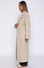 Winter Holiday Oversized Coat Oat