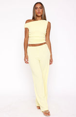 Turn Heads Fast Pants Lemon
