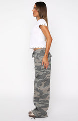 Hidden Waterfalls Cargo Pants Camo Print