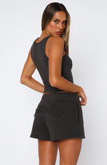 From The Archives Lexi Lounge Shorts Charcoal