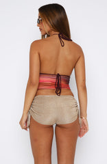 Try That Again Halter Top Sunset Haze