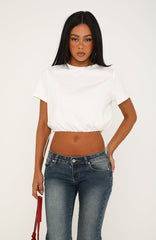Little Delight Short Sleeve Tee White