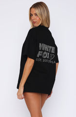 Always Shining Oversized Tee Black