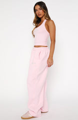 Make It Or Break It Barrel Leg Sweatpants Pink