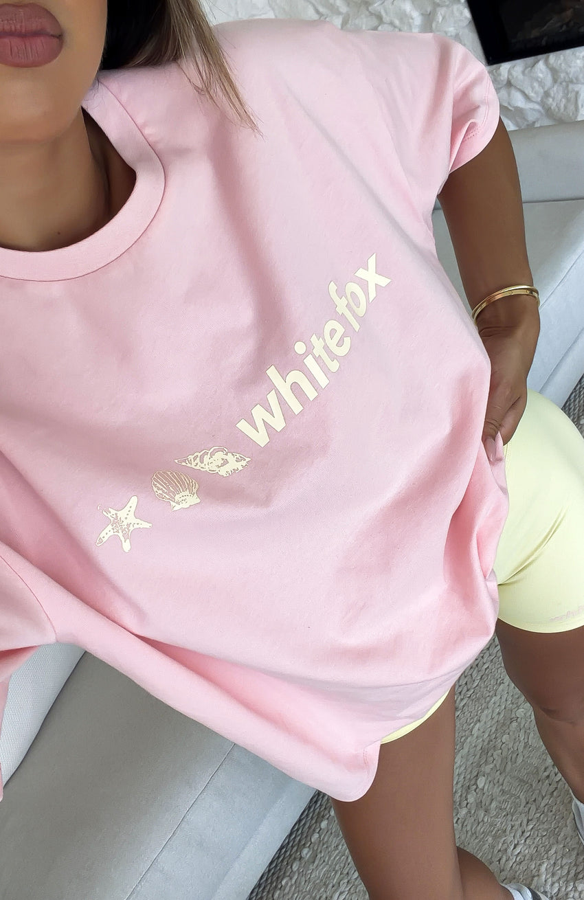 Tropic Rush Oversized Tee Pink